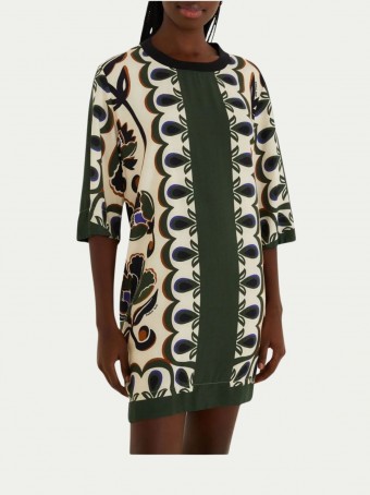 Vestido Tshirt Floral Arabesque