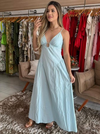 Vestido Farm Alcinhas Decote