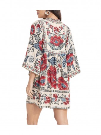 Vestido Curto Manga Francisca