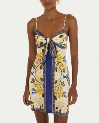 Vestido Farm Curto Flor do Rio
