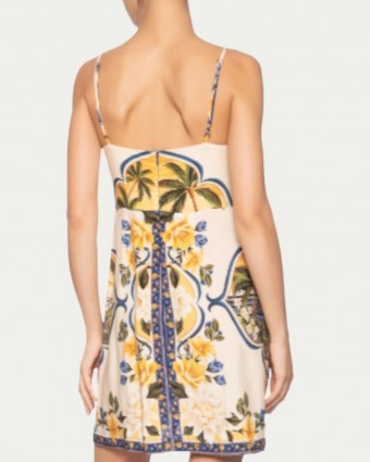 Vestido Farm Curto Flor do Rio