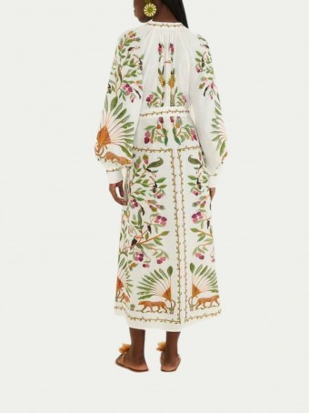 Vestido Manga Longa Floresta Doce