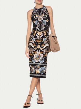 Vestido Midi Jardim Real