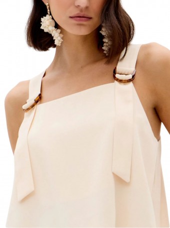 Blusa Curta Sem Mangas