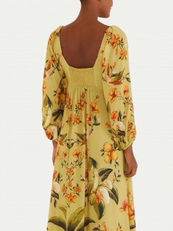 Vestido Longo Manga bosque Chic E