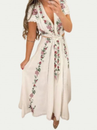 Vestido Bordado Poesia de Flor