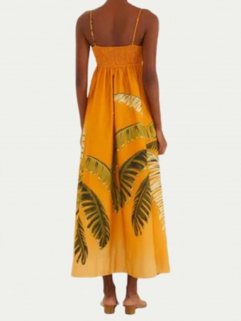 Vestido Itacaré Coqueiro Laranja