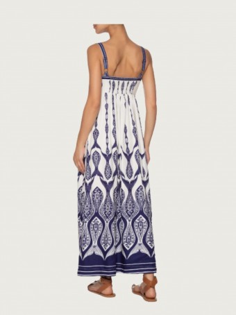 Vestido Longo Peixe Correnteza