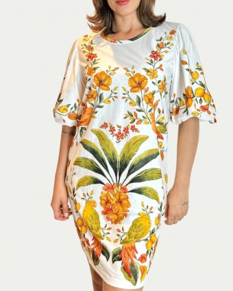 Vestido Farm Tshirt MG Fofa Bosque Chic
