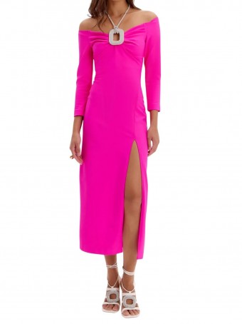 Vestido Super Midi Cristal