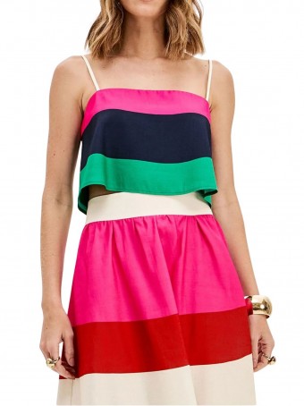 Top de Alças Estampado