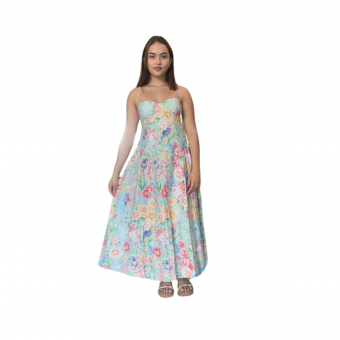 Vestido Canteiro de Passarinhos