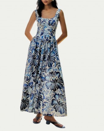 Vestido Farm Cropped Paraíso de Flor