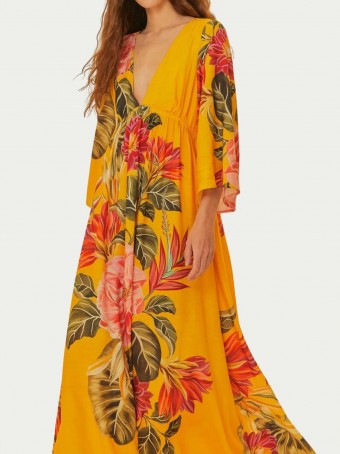 Vestido Longo Floral Solar