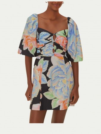 Vestido Curto Floral Sofia