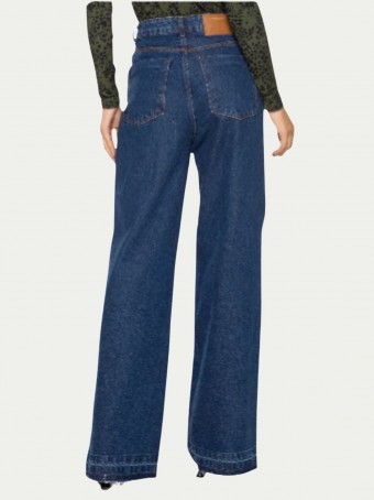 Calça Jeans Wide Leg Super High