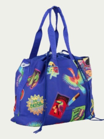 Totebag Farm Carioca Esporte Patch Rio Azul