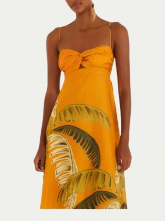 Vestido Itacaré Coqueiro Laranja