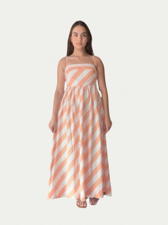 Vestido Alcinhas Mistura de Listra