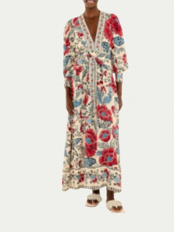 Vestido Longo Manga Francisca