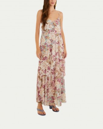 Vestido Farm Camcadas Tule Serena
