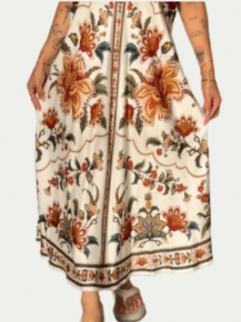 Vestido Jardim Majestoso