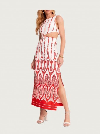 Vestido Recorte Peixe Correnteza