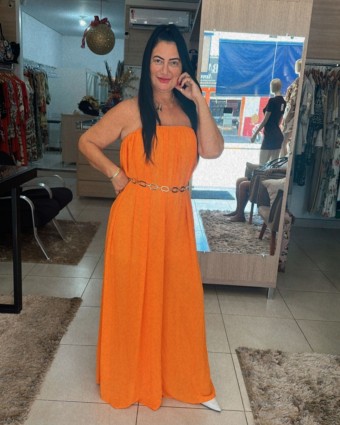 Macacão Solto Tomara Que Caia Rosa Lança Perfume