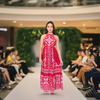 Vestido Longo Relicário Tropical E