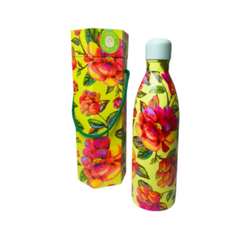 Garrafa 1L Farm Glub Glub Céu de Flor Amarelo