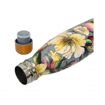 Garrafa Farm Glub Glub 500ML Romance em Flor Verde 