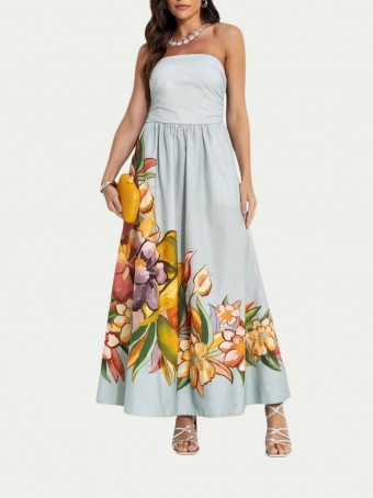 Vestido Folhagem de Inverno