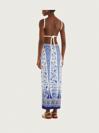 Vestido Mídi Porcelana