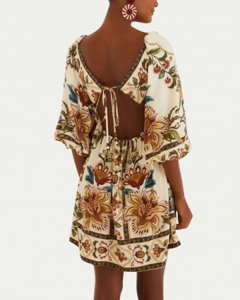 Vestido Farm Curto Jardim Majestoso E