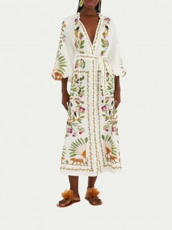 Vestido Manga Longa Floresta Doce