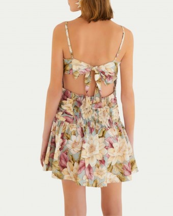 Vestido Farm Curto Sem Alça Serena