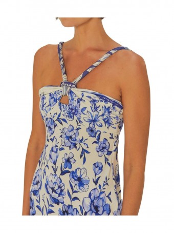 Vestido Midi Jardim de Porcelana
