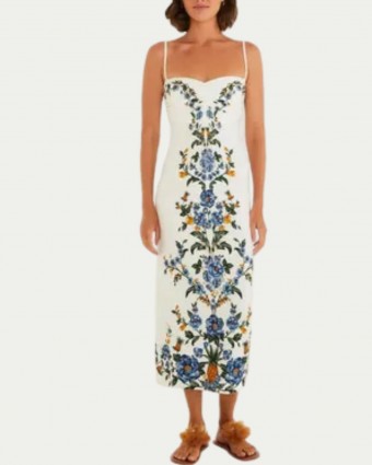 Vestido Farm Midi Floral Penélope