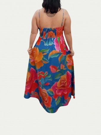 Vestido Marias Rosas Pintadas