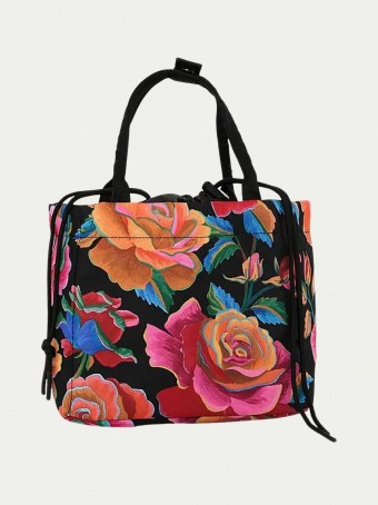 Necessaire Farm Ziriguidum Estudante Rosas Pintadas