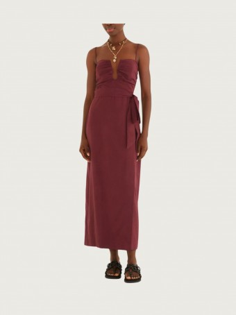 Vestido Transpasse Alcinhas