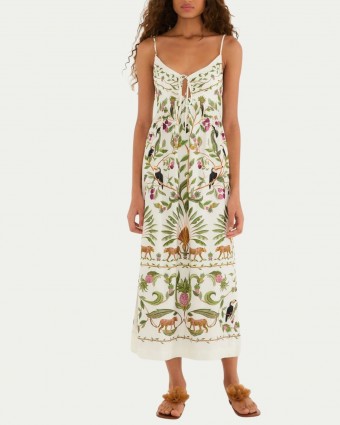 Vestido Farm Cropped Floresta Doce