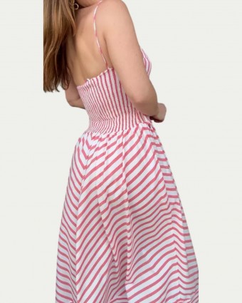 Vestido Farm Cropped Listra Burburinho E