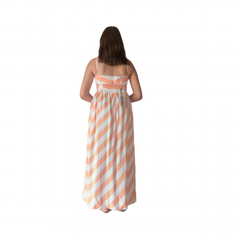Vestido Alcinhas Mistura de Listra