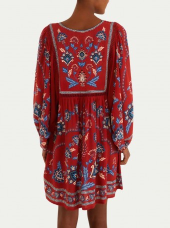 Vestido Curto Lenço Náutico