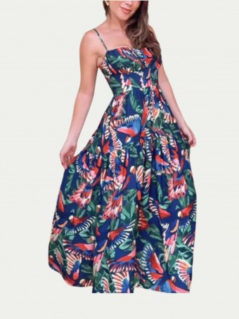 Vestido Cropped Vôo dos Pássaros