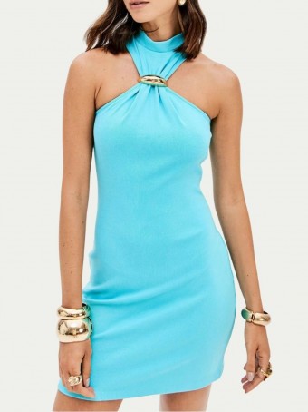 Vestido Curto Sem Mangas