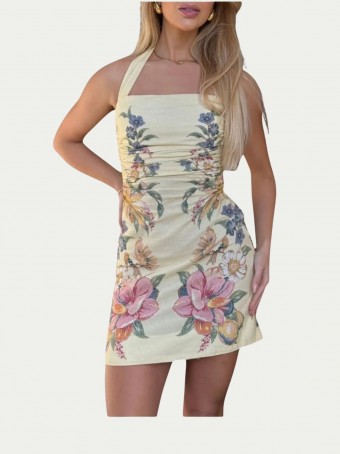 Vestido Curto Sem Manga Maíra Lenço