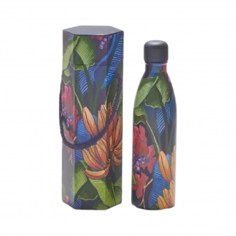 Garrafa Farm Glub Glub 750ML Banana Uva | Aço Inoxidável - Térmica