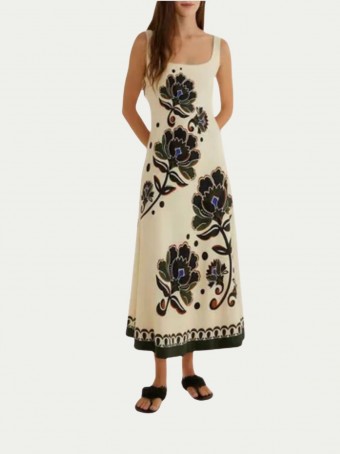 Vestido Languido Floral Arabasque